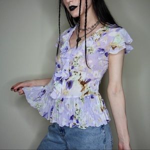 90’s Lavender Blouse
